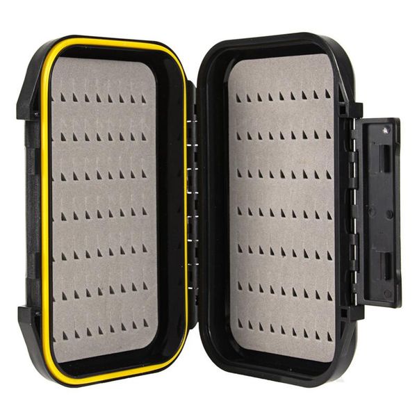 

waterproof fishing lure bait trout flies storage box case container double sided fish line hooks holder accessories