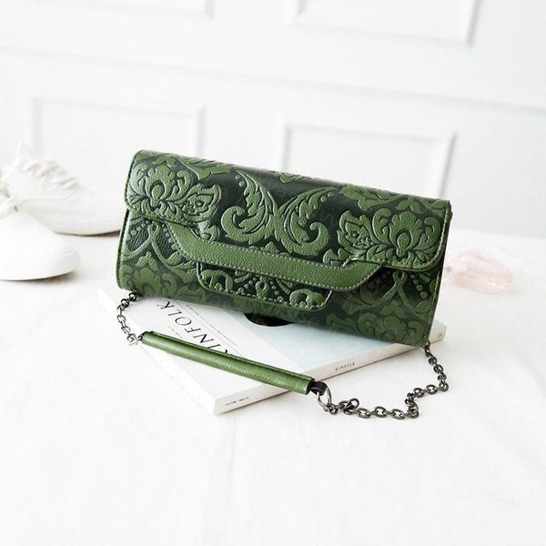 

lady bag pu fabric chinese style embossing, Red;black