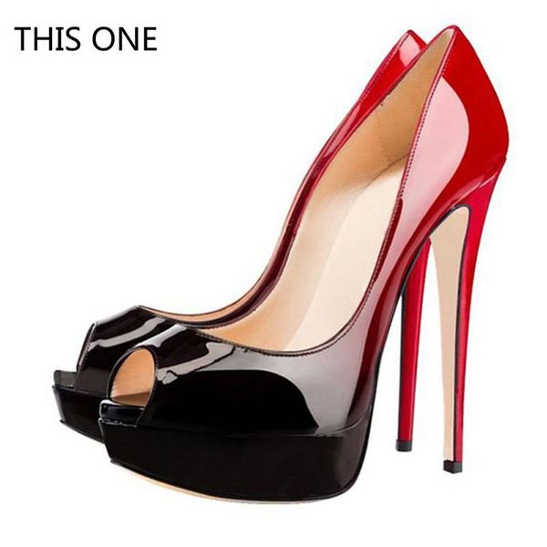

wedding shoes women 2021 15cm high-heeled fish mouth with t-taiwan catwalk models show car female sandals, Black