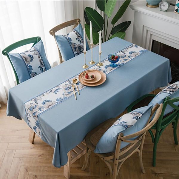 

table cloth flower pattern waterproof tablecloth oilproof thicken rectangular wedding home kitchen dining tea decorative