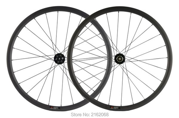 

bike wheels brand 700c 30mm road maud full carbon fibre bicycle wheelset clincher rims 791-792 disc brake hubs ship