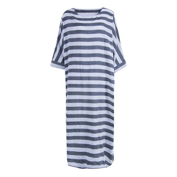 

casual dresses plus size women long 2021 summer clothes betwing sleeve loose kaftan dress holiday lady vintage 3xl large, Black;gray