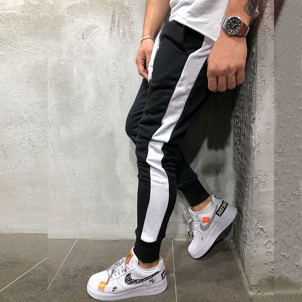 

outside mens sweatpants sports, jogging, basketball, daily travel, fit, leisure, comfortable, lightweight, fit and wear-resistant, Black