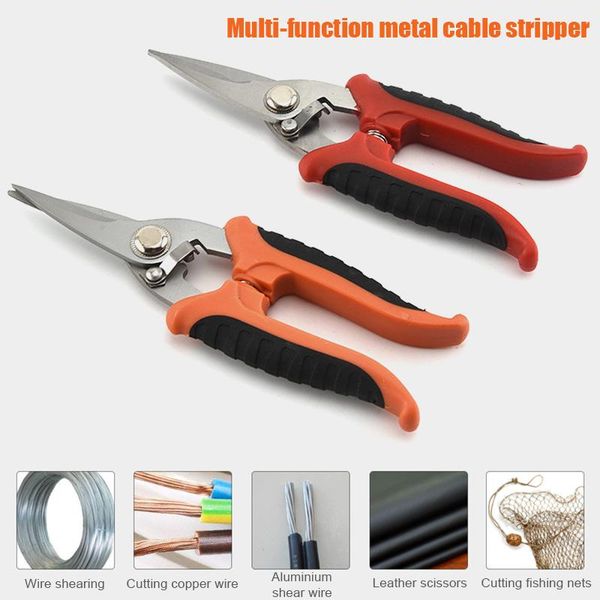 

professional hand tool sets multifunction metal scissors cable stripping shears stainless steel electrician home improvement