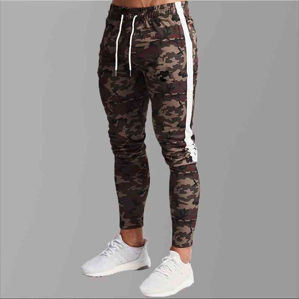 

men's pants summer streetwear camouflage joggers hip hop tactical camo elastic waist fitness clothing 8eaz, Black