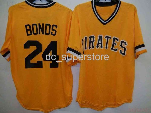 Custom Barry Bonds Baseball Jersey Cool Jersey Gold New Stitch Qualquer Nome Número Homem Mulheres Juves de Baseball Juventude