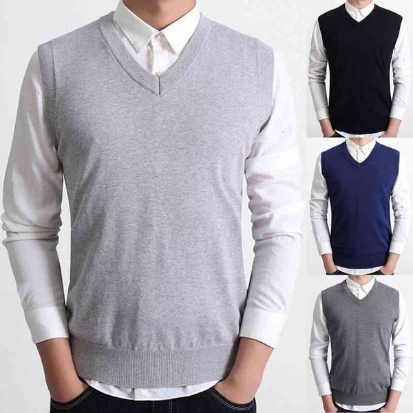 

2021 autumn men sweater vt solid color v neck casual pullover knitted anti-shrink daily vte homme, White;black