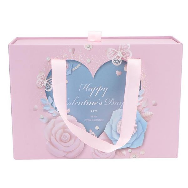 

gift wrap 1pc valentine's day packing box festival oblong wrapping pink