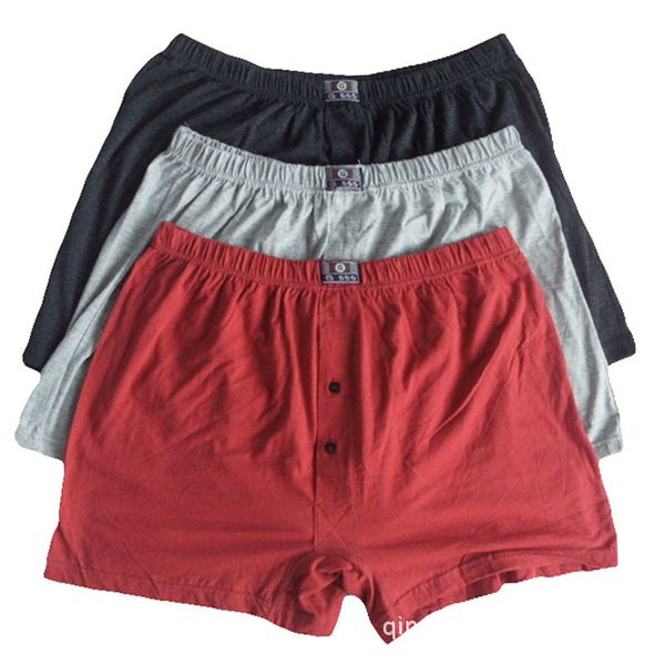 

men's fattening extra large cotton boxer panties, 250 jin big pants can be worn, Black;white