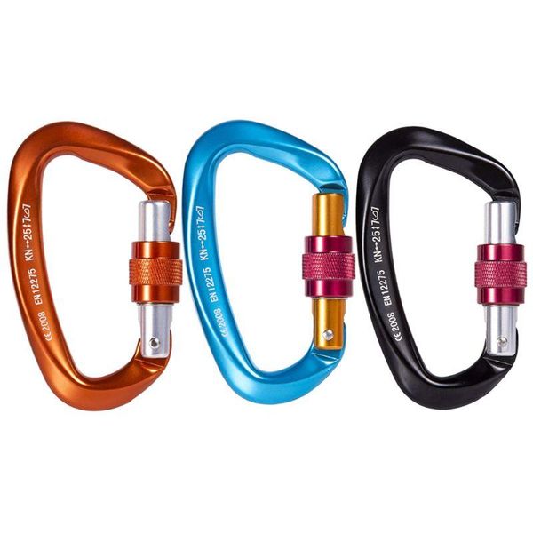 

cords, slings and webbing professional climbing carabiner 25kn heavy duty strong hook for rock 652d