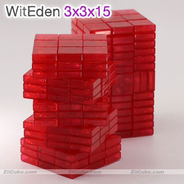 

WitEden Magic Cube 3x3x13 3x3x15 Magical Puzzle 3*3*15 Logic Puzzle Educational Twist Creative Toy Game Stickers Edition 3 3 15