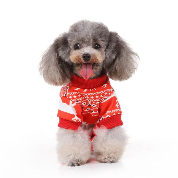 

vests for dogs s,m,l,xl pet cat dog elk print vest sweater winter warm clothing dress christmas clothes apparel