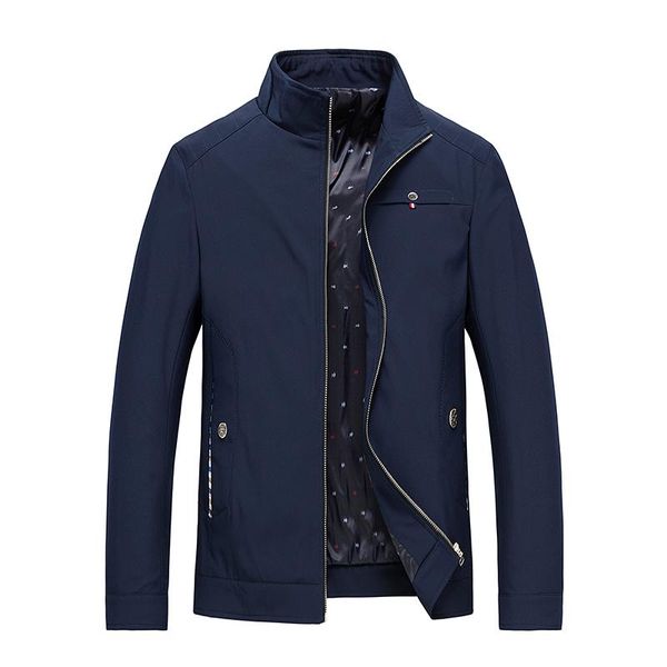 

men's jackets 2021 spring autumn men jacket coat singles stand collar casual business portable solid zipper outwear male clothi, Black;brown