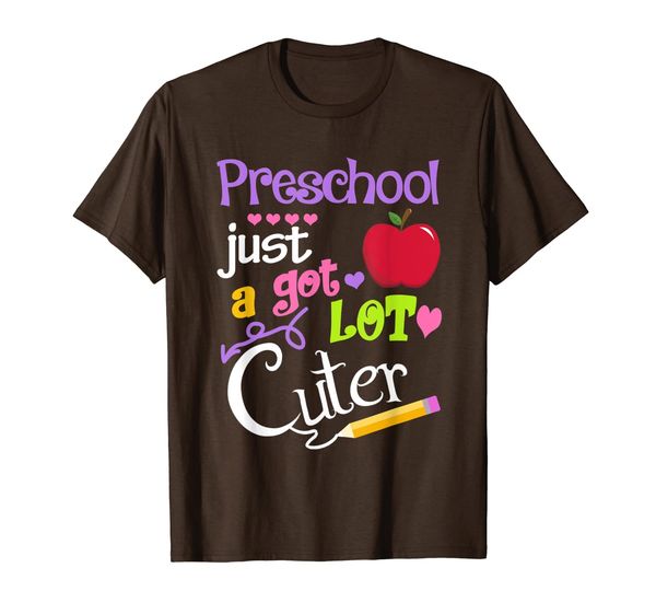 

preschool just got a lot cuter back to school funny gift t-shirt, White;black