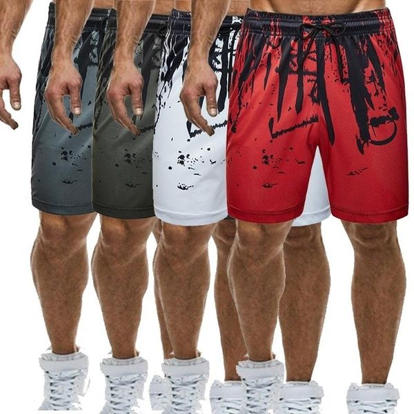 

men's shorts zogaa fashion sports fitness camouflage, White;black