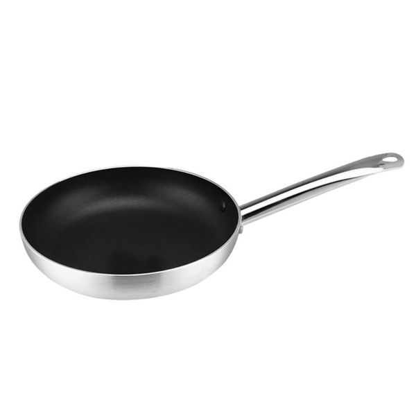 

pans 1pc steak frying pan kitchen supply practical kitchenware cooking (silver)