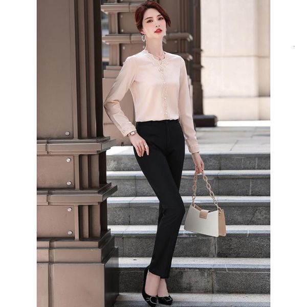 

women's blouses & shirts autumn elegant solid white v-neck female blouse long sleeve office lady shirt formal plus size clothing for w