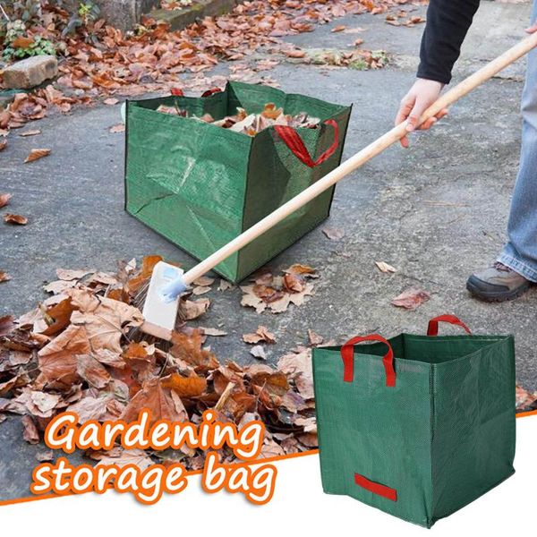 

gardening leaf bag square garden storage reusable bags housekeeping organizers gardenning organizer accessories