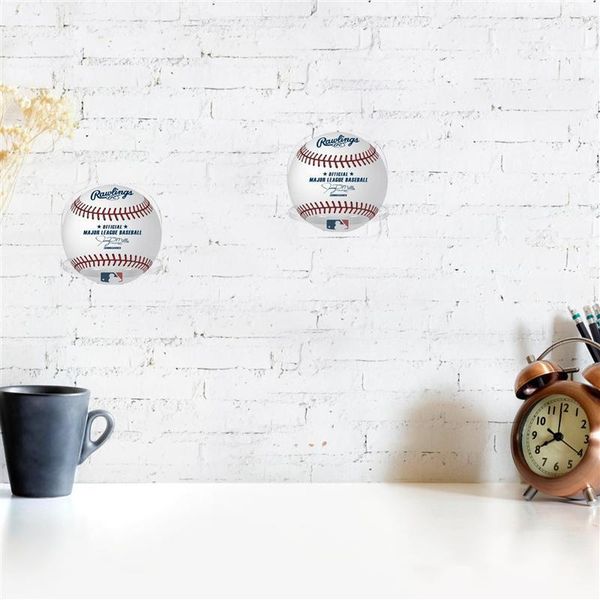 

hooks & rails 2pcs baseball display holders tennis stands for home gym