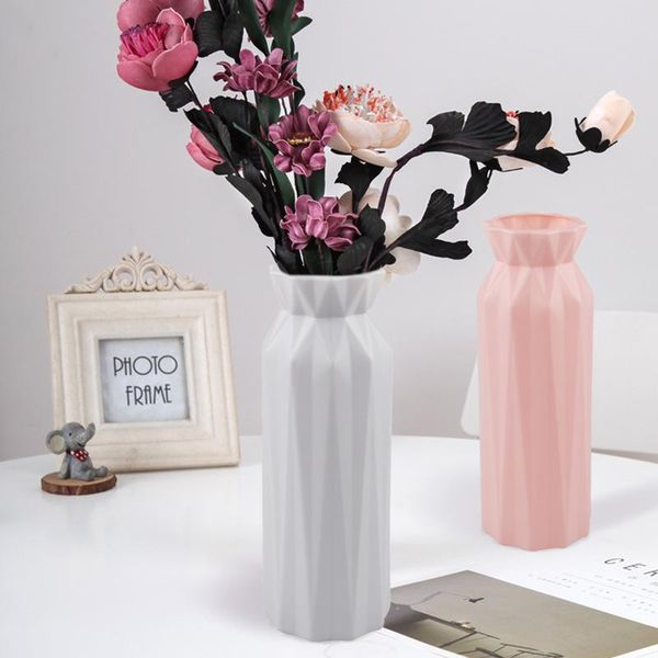 

vases plastic flower vase nordic imitation ceramic modern plant pots for flowers home decoration ornaments