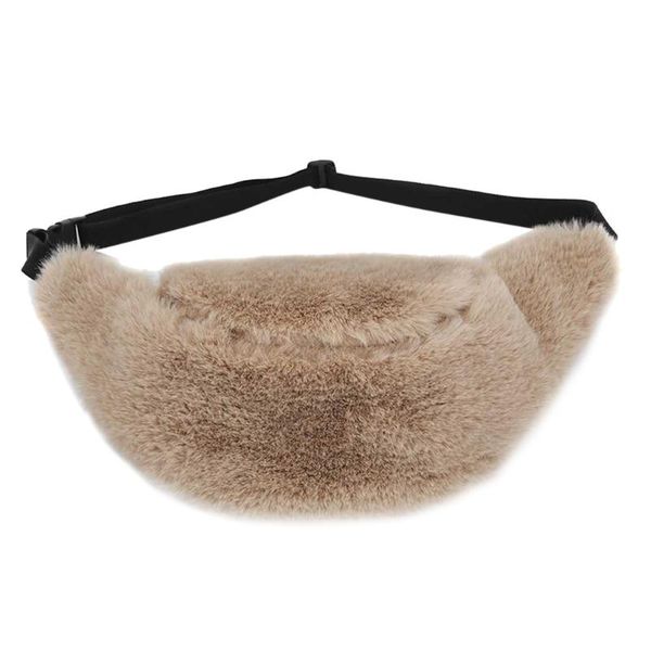 

aelicy faux fur pack women plush waist bag men winter bum travel belt 18 bags