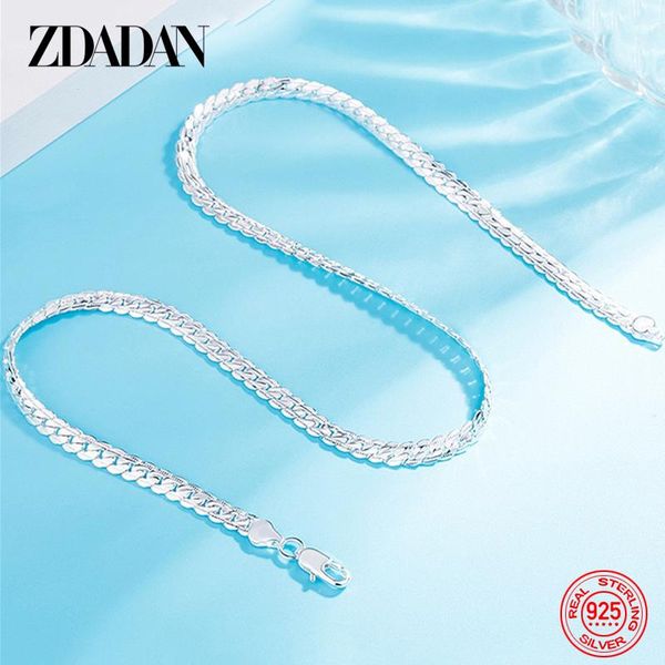 

sterling silver flat snake chain necklace for men women party jewelry chains