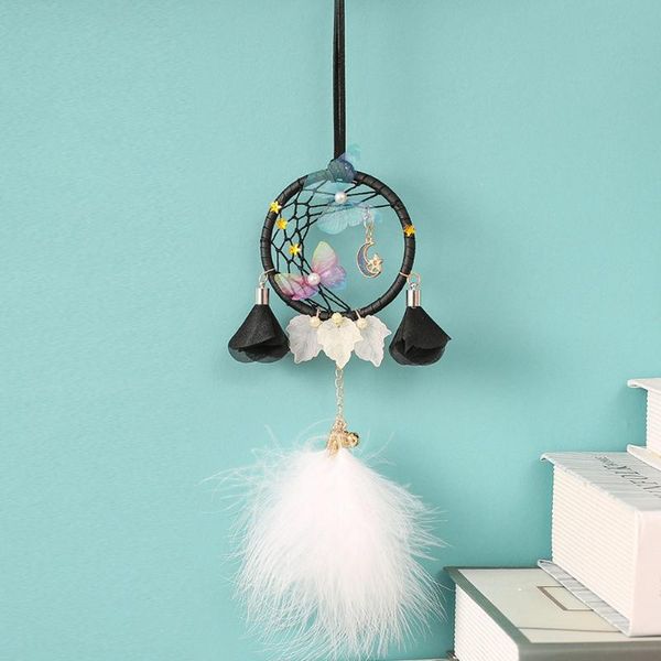 

1pc car pendant rearview mirror feather decor auto ornament hang charm decoration durable and practical interior decorations