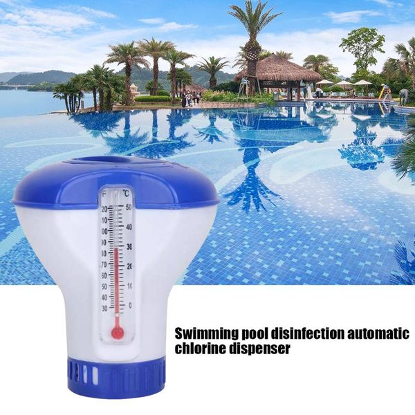 

pool & accessories thermometer automatic applicator pump floating disinfecting box spa 5 inch chlorine dispenser