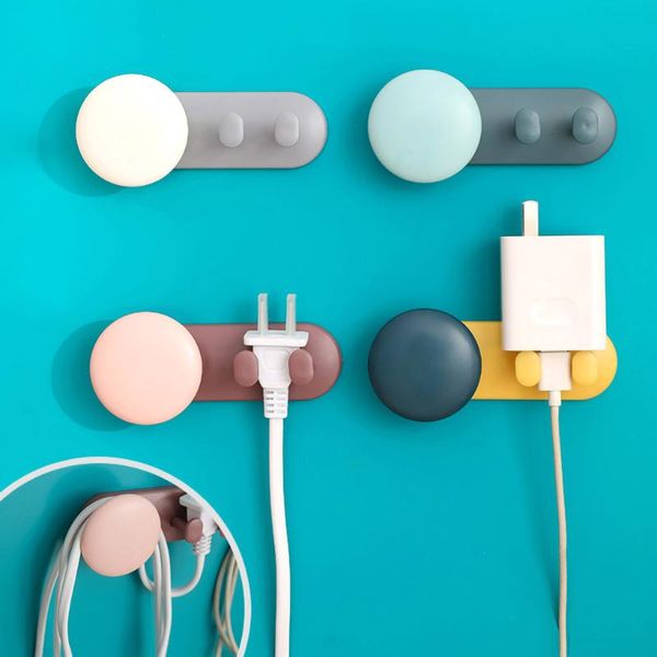 

hooks & rails storage holder plastic self adhesive wire hanger hanging rack hook for home office