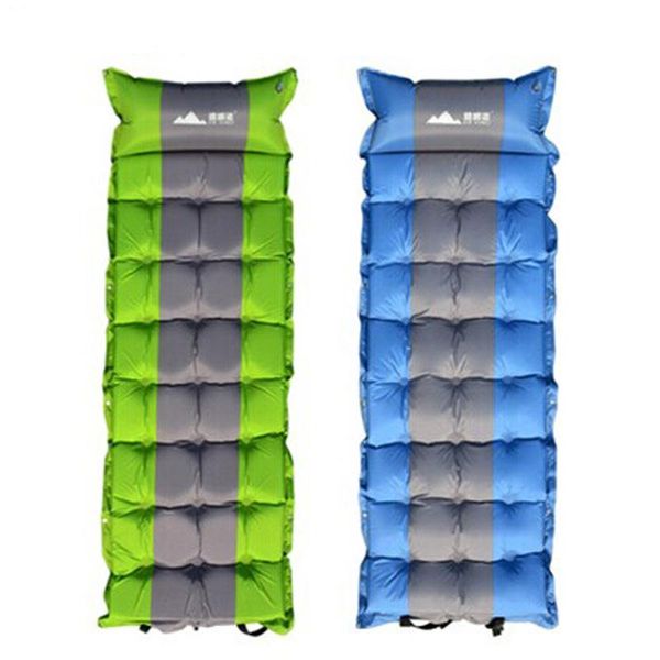 

thick automatic inflatable dampproof camping mat outdoor tent mattress portable size ground sheet cusion pads
