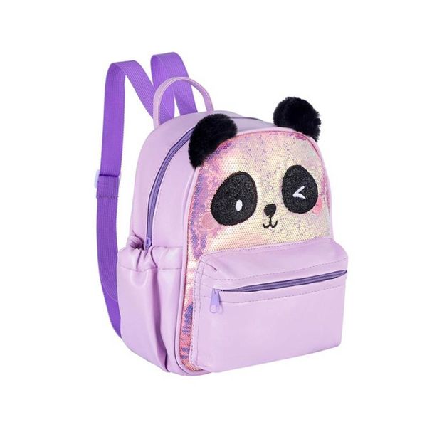 

kids school backpack sequins schoolbag cute panda children book bag for girls bags