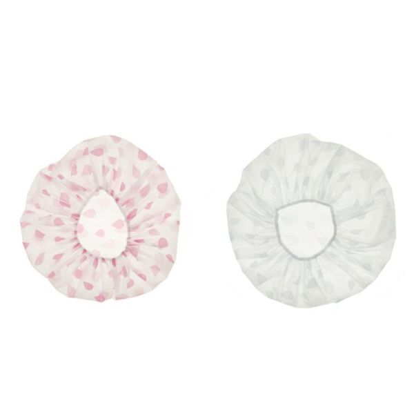 

6pcs waterproof bath hat kitchen oliproof cap bathroom shower fashion (random style) caps