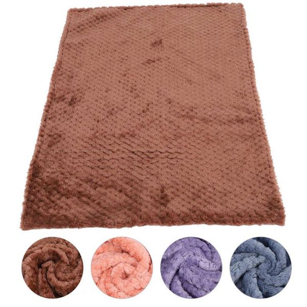 

cat beds & furniture washable pet blanket winter warm thick dog throw sleeping mat soft fleece cover