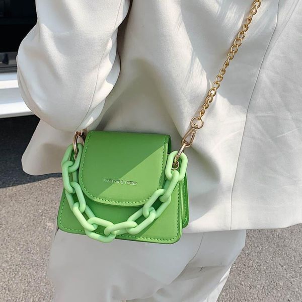 

luxury chain handbag 2021 ladies shoulder bag brand designer fashion high-quality leather messenger small women bags