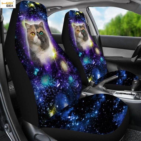 

chair covers 2pcs exotic cat galaxy print car seat cover cute space dog suv driver vehicle protector