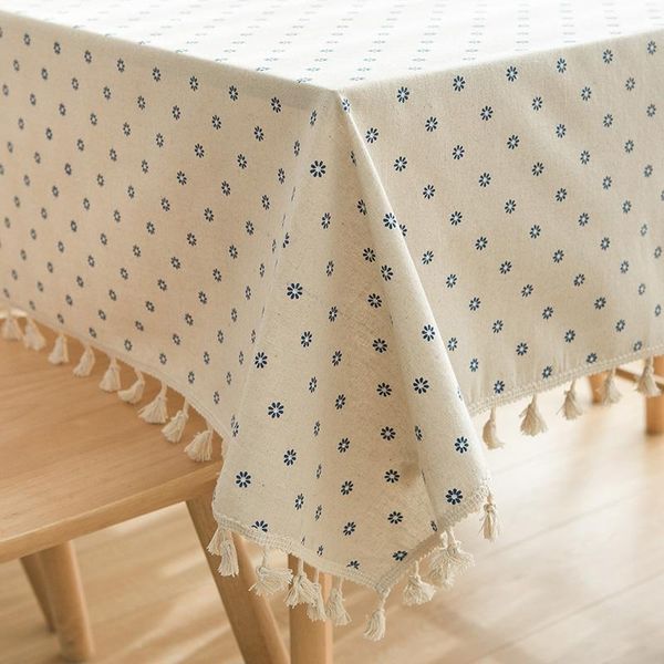 

table cloth linen lace pastoral tassels tablecloth desk furniture cover rectangular kitchen dining washable home wedding decor