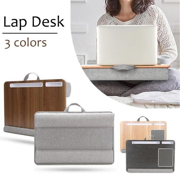 

portable adjustable lapdesk stand table vented ergonomic tv bed lap up working phone holder cell mounts & holders