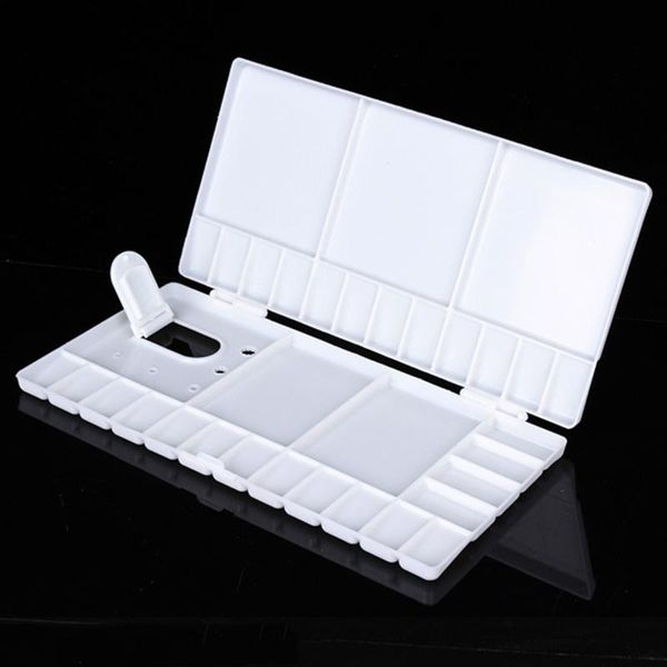 

nail art kits white 33 grids large paint tray artist oil watercolor plastic palette for school student kids supplies 1pc
