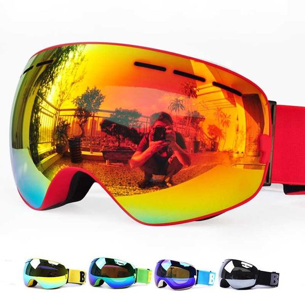 

gog-3100 double layers uv400 anti-fog polarized ski goggles for men women big ski mask glasses for skiing helmet snow snowboard 220110