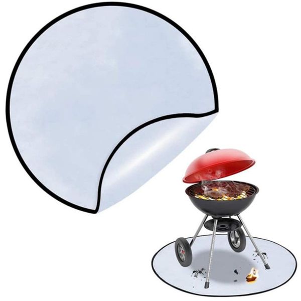 

tools & accessories outdoor waterproof fire pit mat barbecue terrace environmental protection pad for camping patio deck lawn equipment