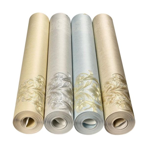 

wallpapers roll wallpaper fine embossed living room bedroom 3d simple european style non woven home decoration u134