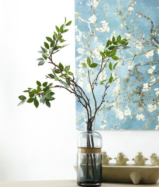 

fake artificial evergreen long banyan tree leaves branches home wedding christmas decorations wreath floral decorative flowers & wreaths