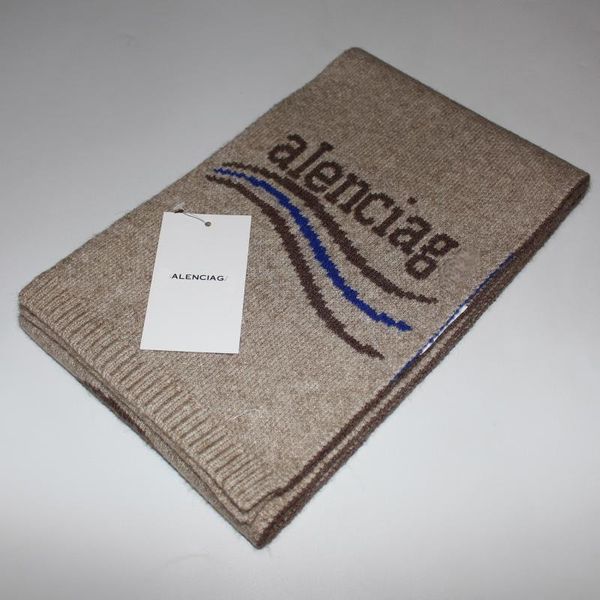 

scarves fashion luxury jacquard cashmere scarf autumn and winter men's women's warm long letter street, Blue;gray