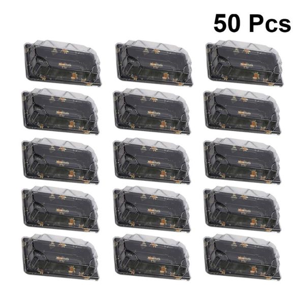 

gift wrap 100pcs disposable sushi packing box fruit cake carry out container take boxes (black)