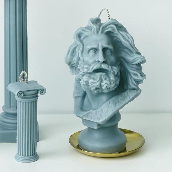 

craft tools large size david art candle molds marseille head design plaster sculpture scented making silicone mould