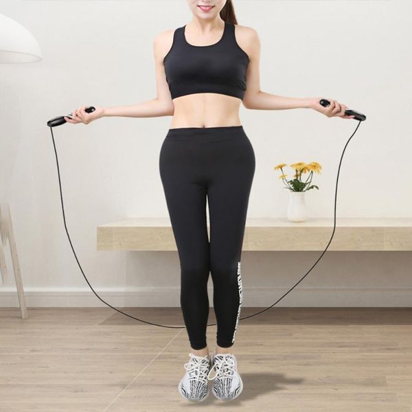 

electronic counting jump rope skipping fitness workout weight bearing sports accessories without battery for gym training g ropes