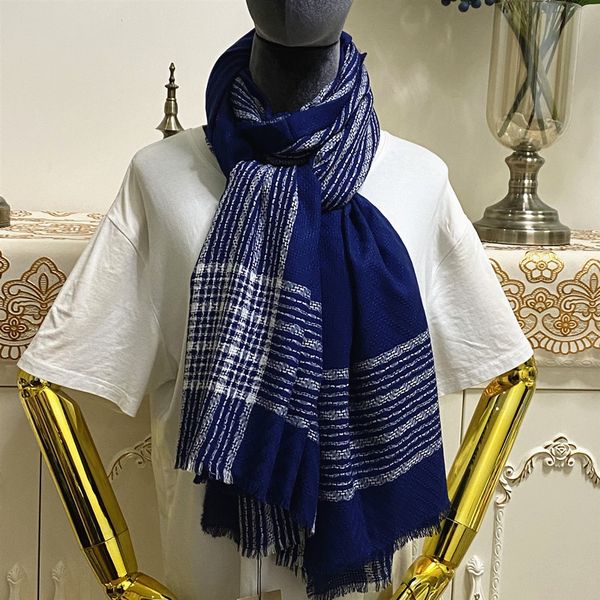 Scialcano per la sciarpa femminile Pashmina di buona qualità 100% Cashmere Materiale a maglia jacquard pattern di grandi dimensioni 205 cm - 90 cm