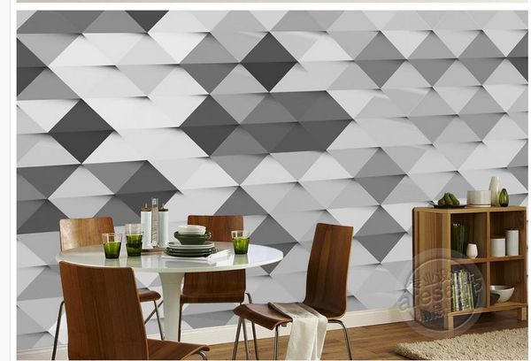 

wallpapers 3d customized wallpaper three-dimensional abstract geometry modern home decoration