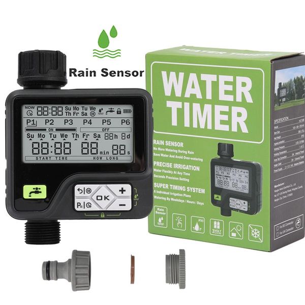 

waterproof irrigation timer rain sensor smart controller system garden watering equipments