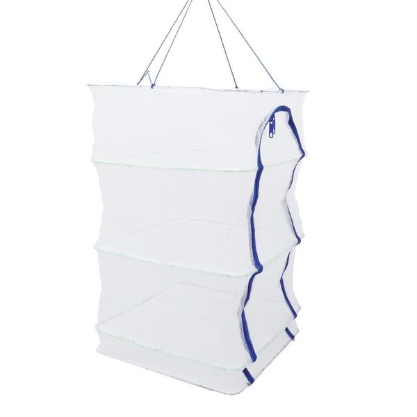 

fishing accessories 1pc foldable 3 layer drying net hanging vegetable fish dishes dryer